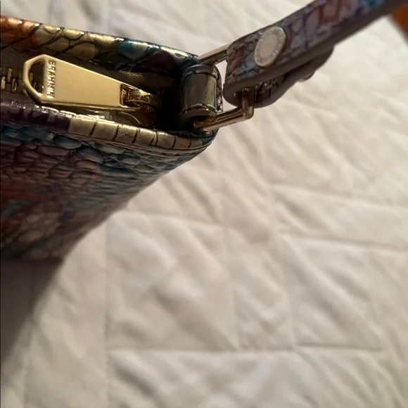 Brahmin Colorful Croc-Embossed Leather Bag - Picture 4 of 10